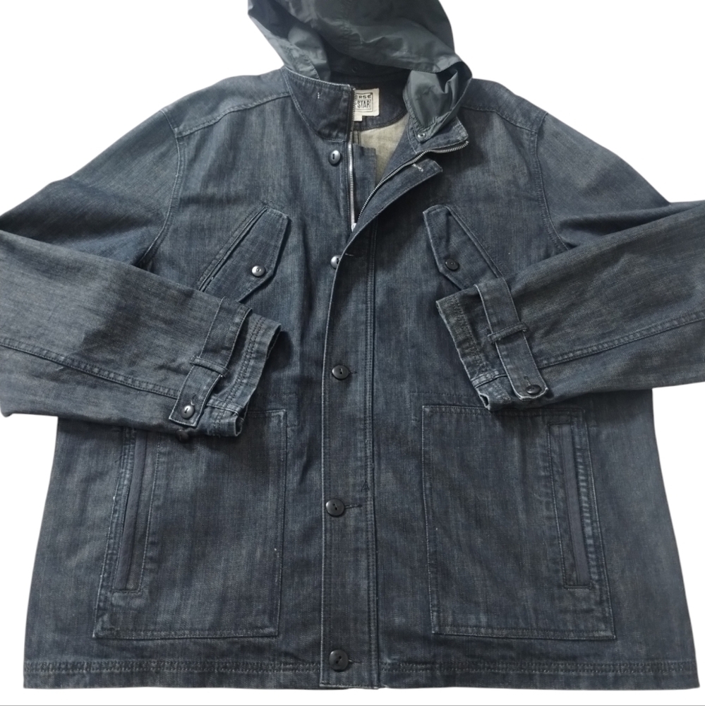 Converse Men's Denim Utility Field Grungecore Chore Jacket Gorpcore size XXL